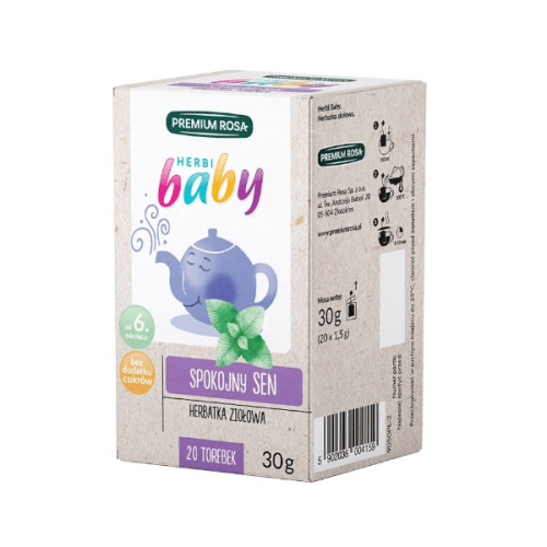 Herbatka ziołowa Herbi Baby Spokojny sen 30g (30x1,5g) Premium Rosa