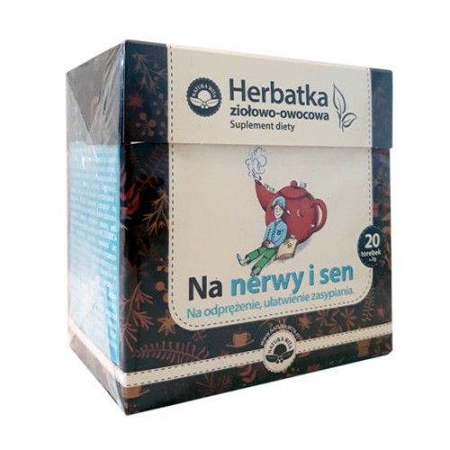 Herbatka ziołowo-owocowa na nerwy i sen 40g (20x2g) Natura Wita